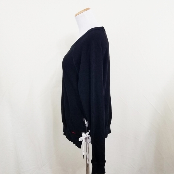 n:Philanthropy Felix lace-up sweatshirt black sm - Picture 3 of 7